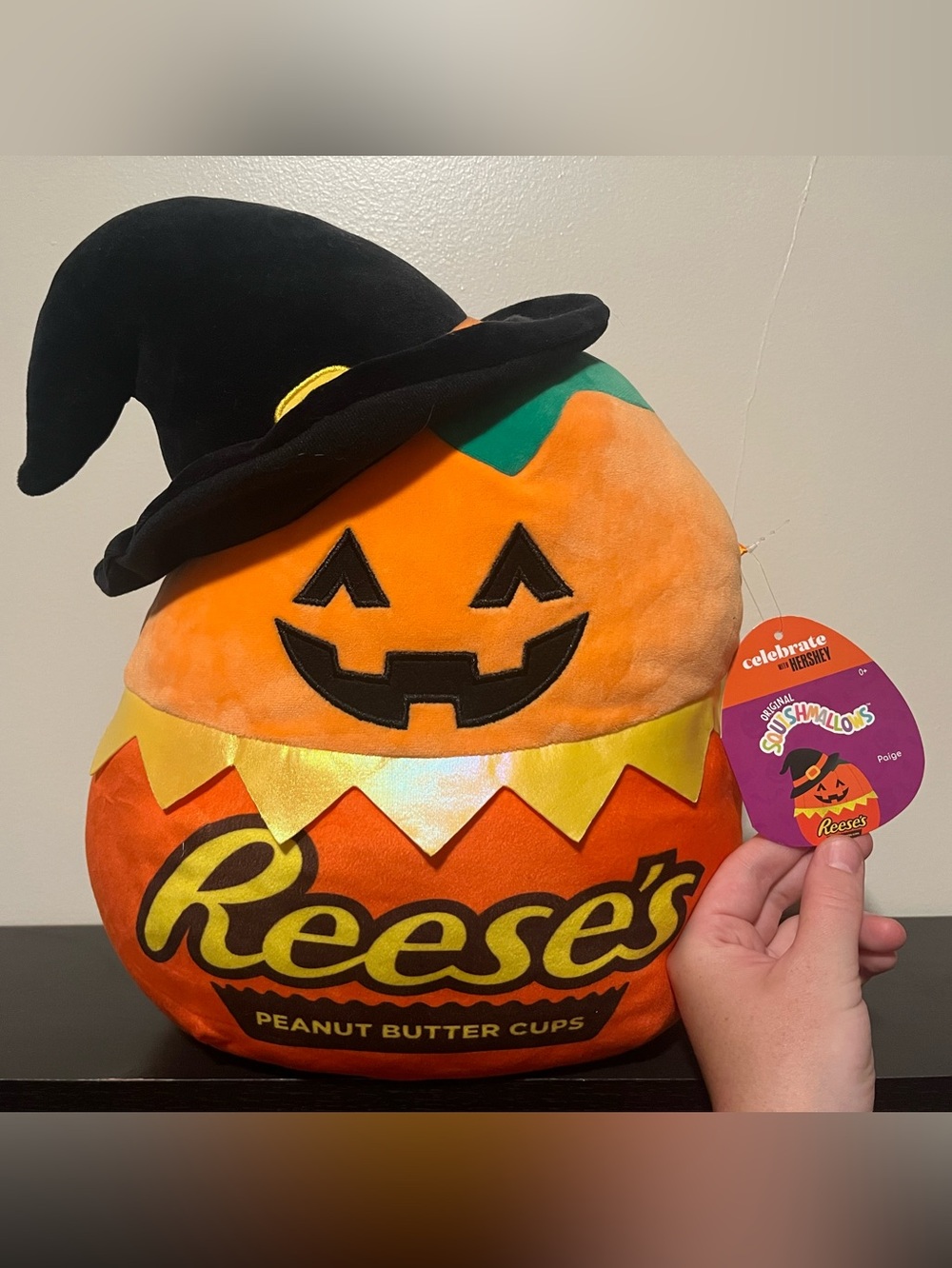 2021 Paige Pumpkin Reese Large Squishmallow New With Tags (Halloween)